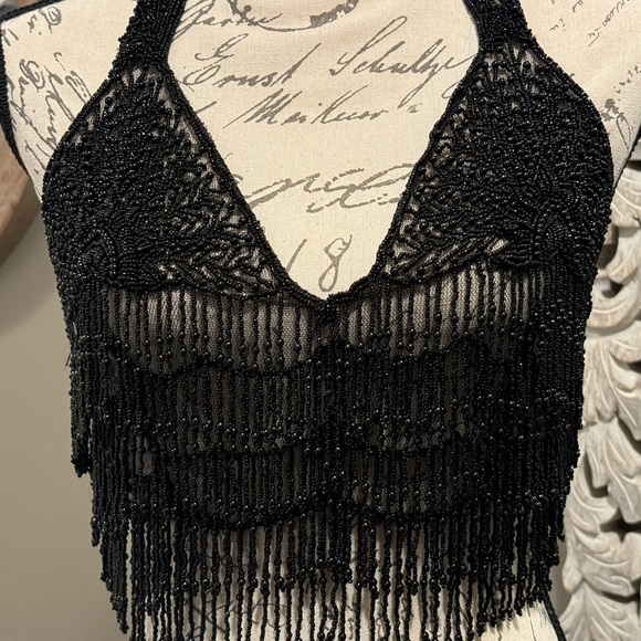Glass beaded halter top OS - Picture 5 of 6